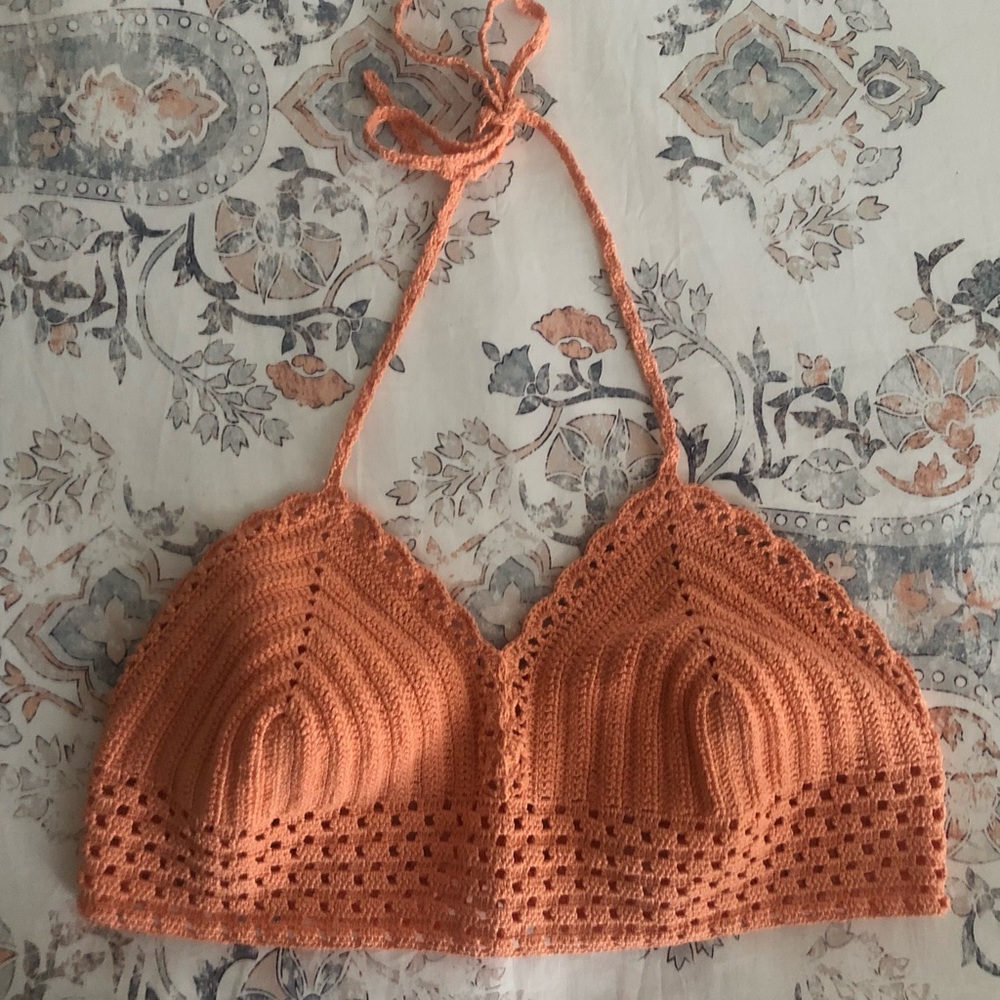 adjustable crochet crop top